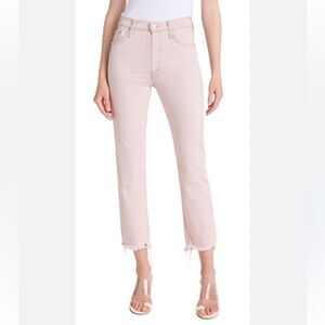 MOTHER The Tomcat Ankle Rawhem Pink Size 26